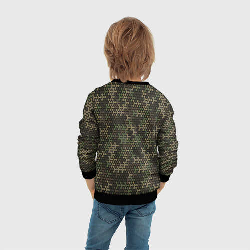 Детский свитшот 3D Абстрактный военный или охотничий камуфляж, цвет 3D печать - фото 6
