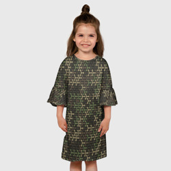Детское платье 3D Абстрактный военный или охотничий камуфляж - фото 2