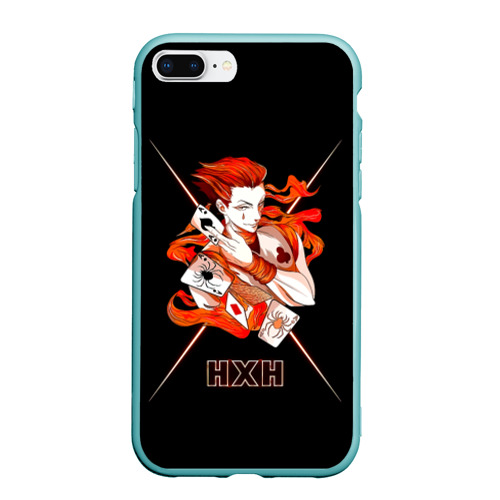 Чехол для iPhone 7Plus/8 Plus матовый HXH - Hunter x Hunter, цвет мятный