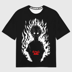 Мужская футболка oversize 3D Демонический Кагеяма Mob Psycho 100