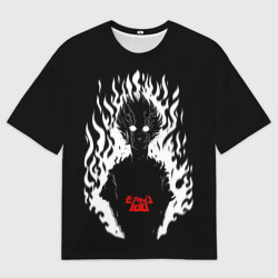 Мужская футболка oversize 3D Демонический Кагеяма Mob Psycho 100
