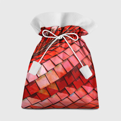 Подарочный 3D мешок Красная спартаковская чешуя