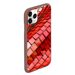 Чехол для iPhone 11 Pro Max матовый Красная спартаковская чешуя - фото 2