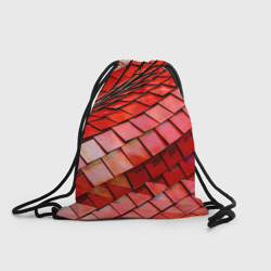Рюкзак-мешок 3D Красная спартаковская чешуя