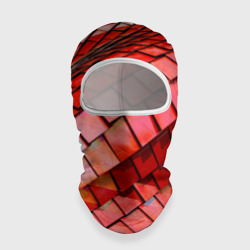 Балаклава 3D Красная спартаковская чешуя