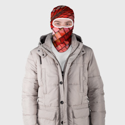 Балаклава 3D Красная спартаковская чешуя - фото 2