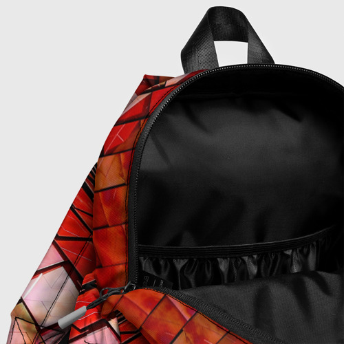 Детский рюкзак 3D с принтом Красная спартаковская чешуя, фото #4
