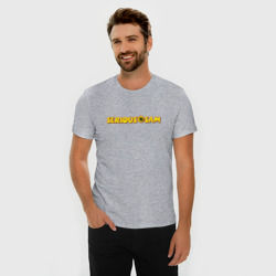 Мужская футболка хлопок Slim Logo Serious Sam - фото 2