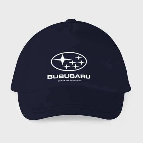 Детская бейсболка Subaru Bububaru белый, цвет темно-синий - фото 2