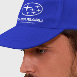 Бейсболка Subaru Bububaru белый