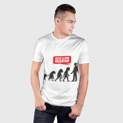 Мужская футболка 3D Slim Хватит за мной ходить,обезьяны - фото 2