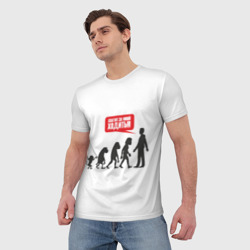 Мужская футболка 3D Хватит за мной ходить,обезьяны - фото 2