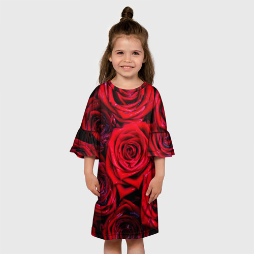 Детское платье 3D Вечернее вдохновение Любви, цвет 3D печать - фото 4