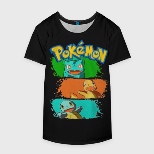 Накидка на куртку 3D Стартовые Покемоны - Pokemon, цвет 3D печать - фото 4