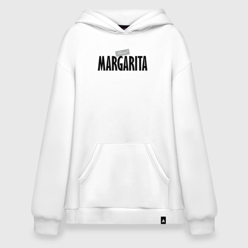 Худи SuperOversize хлопок Unreal Margarita, цвет белый