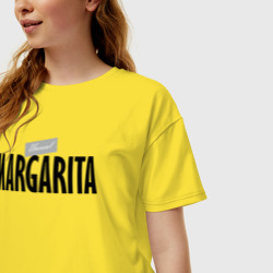 Женская футболка хлопок Oversize Unreal Margarita - фото 2