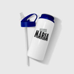 Бутылка для воды с трубочкой Нереальная Мария - фото 2