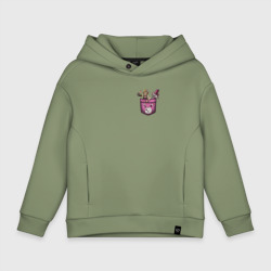 Детское худи Oversize хлопок Крошка Тина в кармане