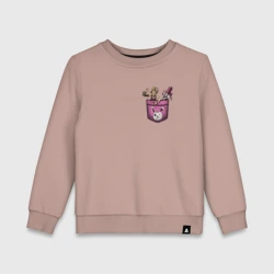 Детский свитшот хлопок Крошка Тина в кармане