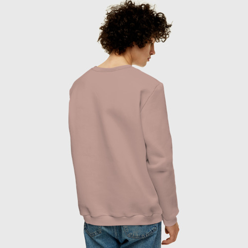 Мужской свитшот хлопок Крошка Тина в кармане, цвет пыльно-розовый - фото 4