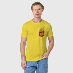Мужская футболка хлопок Крэйг в кармане - фото 2