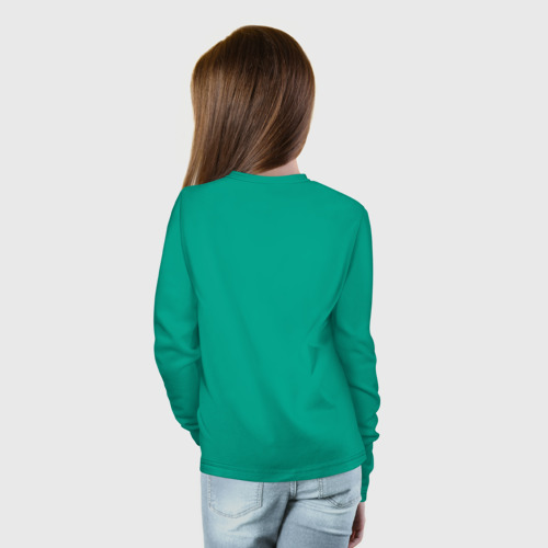 Детский лонгслив хлопок Крэйг в кармане, цвет зеленый - фото 6