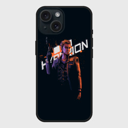 Чехол силиконовый для Apple iPhone 15 матовый Джек арт