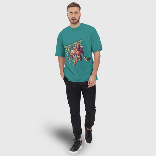 Мужская футболка oversize 3D Опасный Крейг, цвет 3D печать - фото 5