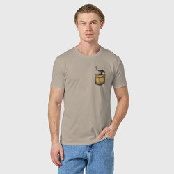 Мужская футболка хлопок Железяка в кармане - фото 2