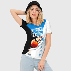 Женская футболка 3D Slim Тецуя Куроко - Баскетбол Куроко - фото 2