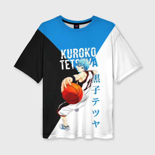 Женская футболка oversize 3D Тецуя Куроко - Баскетбол Куроко, цвет 3D печать