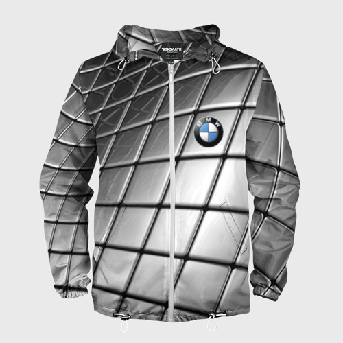 Мужская ветровка 3D с принтом BMW pattern 2022, вид спереди #2