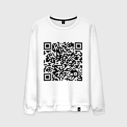 Мужской свитшот хлопок QR-код Скала Джонсон