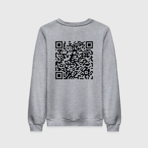 Женский свитшот хлопок QR-код Скала Джонсон, цвет меланж - фото 2