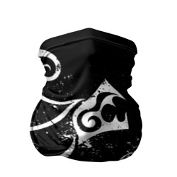Бандана-труба 3D Татуировка Дракена white and black