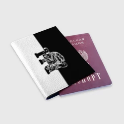 Обложка для паспорта матовая кожа BJJ - фото 2