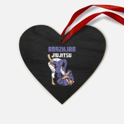 Деревянная игрушка Сердце Brazilian Jiu jitsu - BJJ