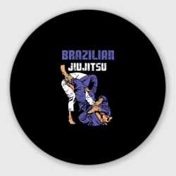 Круглый коврик для мышки Brazilian Jiu jitsu - BJJ