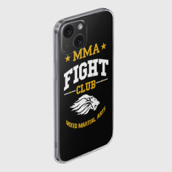 Чехол для iPhone 15 силиконовый с защитой камеры ММА fight club - фото 2