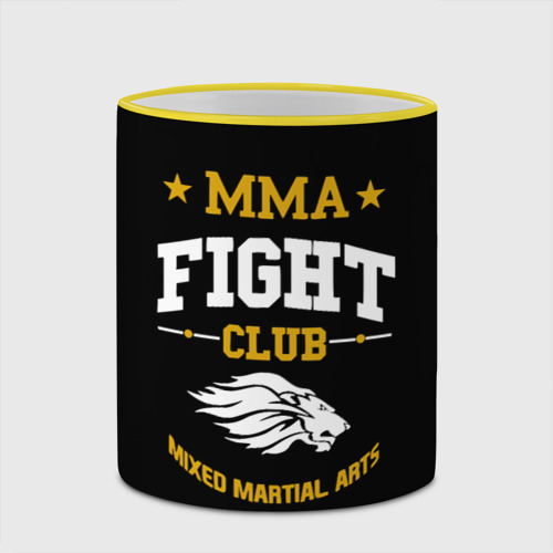 Кружка с полной запечаткой ММА fight club, цвет Кант желтый - фото 4