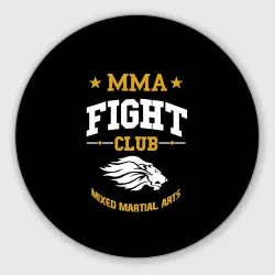 Круглый коврик для мышки ММА fight club