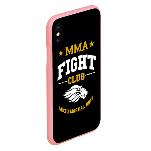 Чехол для iPhone XS Max матовый ММА fight club, цвет баблгам - фото 3