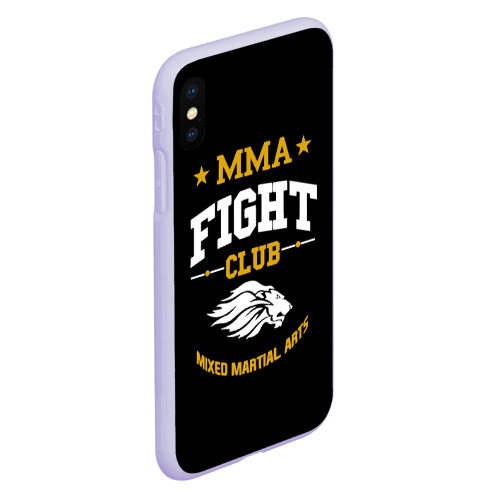 Чехол для iPhone XS Max матовый ММА fight club, цвет светло-сиреневый - фото 3