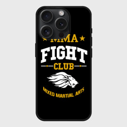 Чехол силиконовый для Apple iPhone 15 Pro матовый ММА fight club
