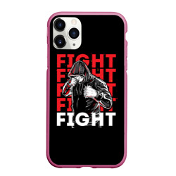Чехол для iPhone 11 Pro Max матовый Fight fight fight