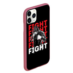 Чехол для iPhone 11 Pro Max матовый Fight fight fight - фото 2