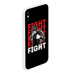 Чехол для iPhone XS Max матовый Fight fight fight - фото 2