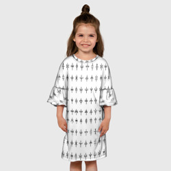 Детское платье 3D символы эзотерики - фото 2