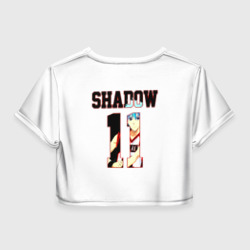 Женская футболка Crop-top 3D 11 Shadow - Баскетбол Куроко