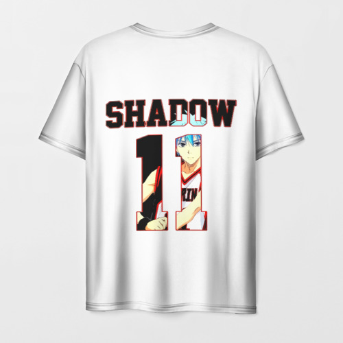 Мужская футболка с принтом 11 Shadow - Баскетбол Куроко, вид сзади №1
